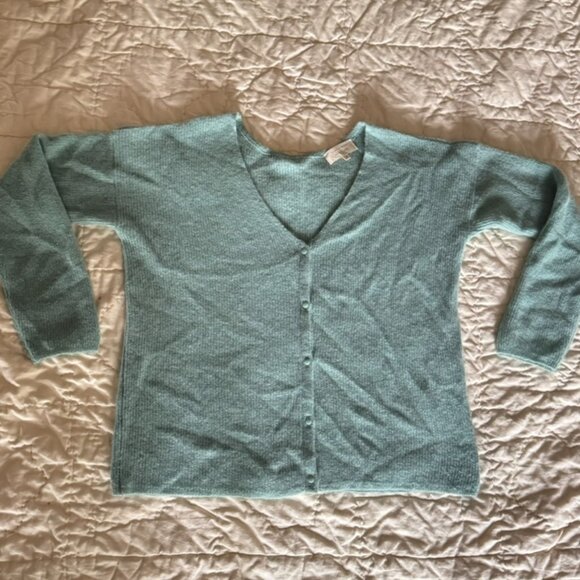 Sezane Barry Cardigan, Sea Green, M - Picture 3 of 4